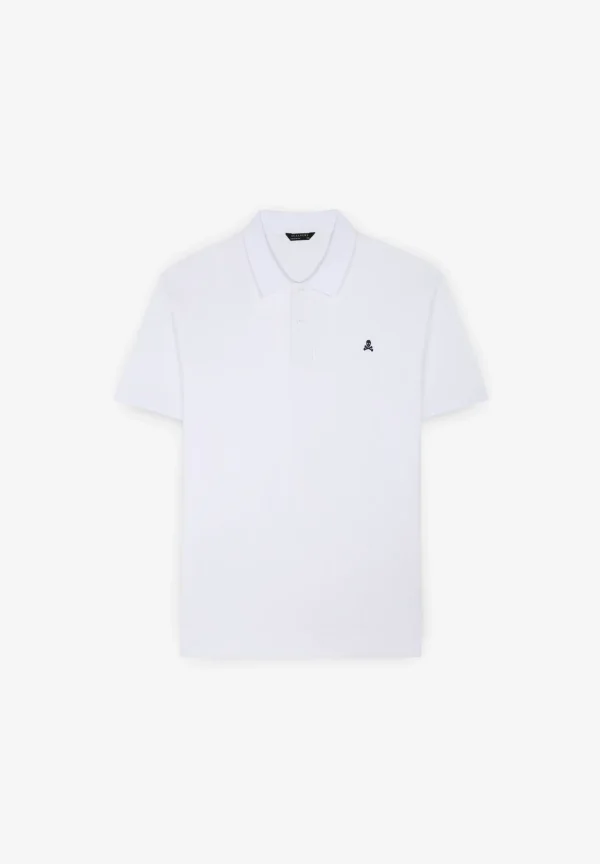 scalperscompany Polo Basico Calavera Contraste-Hombre Big And Tall
