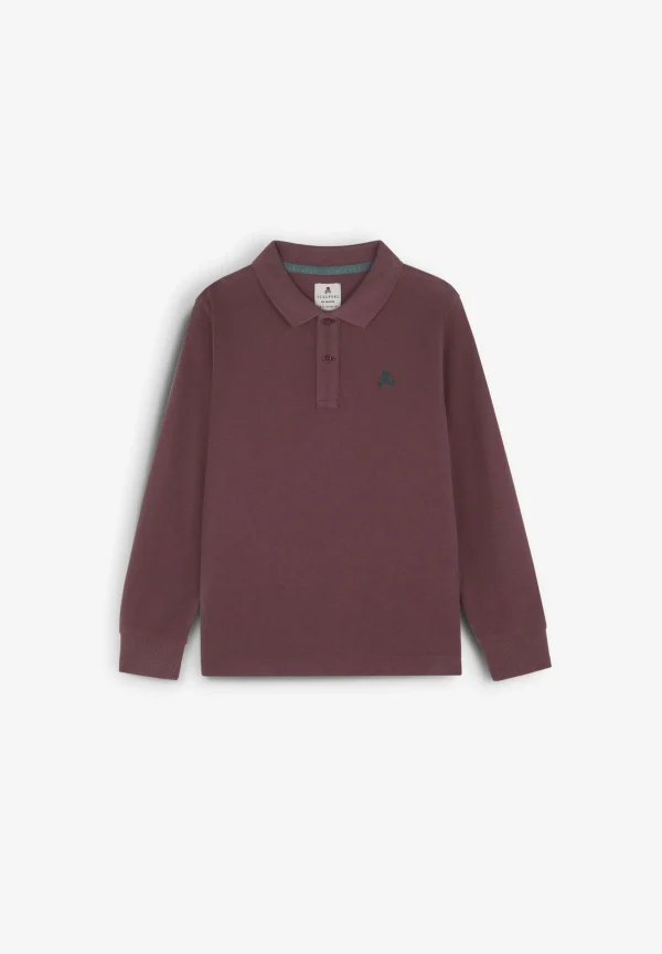 scalperscompany Polo Manga Larga Print Trasero-Niños Polos