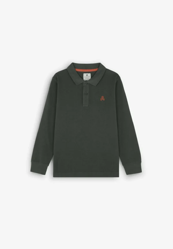 scalperscompany Polo Manga Larga Print Trasero-Niños Polos