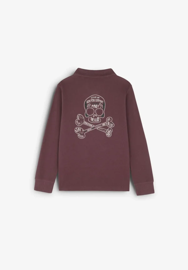 scalperscompany Polo Manga Larga Print Trasero-Niños Polos