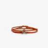 scalperscompany Pulsera Calavera Cordon Piel-Hombre Pulseras