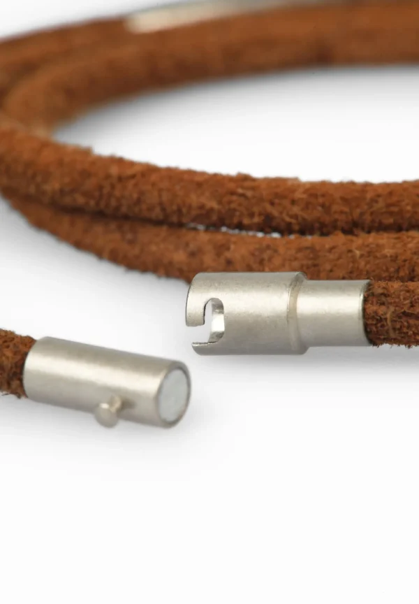 scalperscompany Pulsera Cordon Detalle Metal-Hombre Pulseras