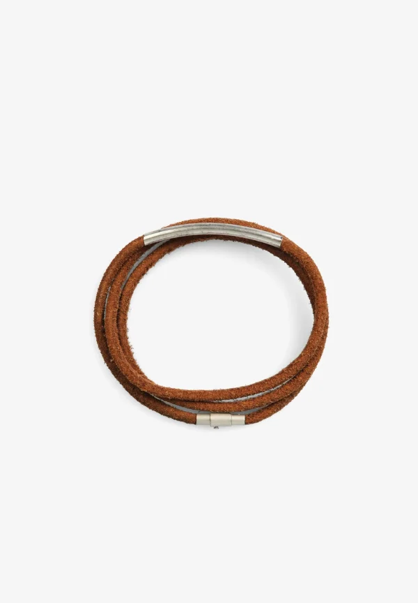 scalperscompany Pulsera Cordon Detalle Metal-Hombre Pulseras
