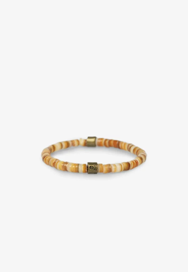 scalperscompany Pulsera Piedras Detalle Metalico-Hombre Pulseras