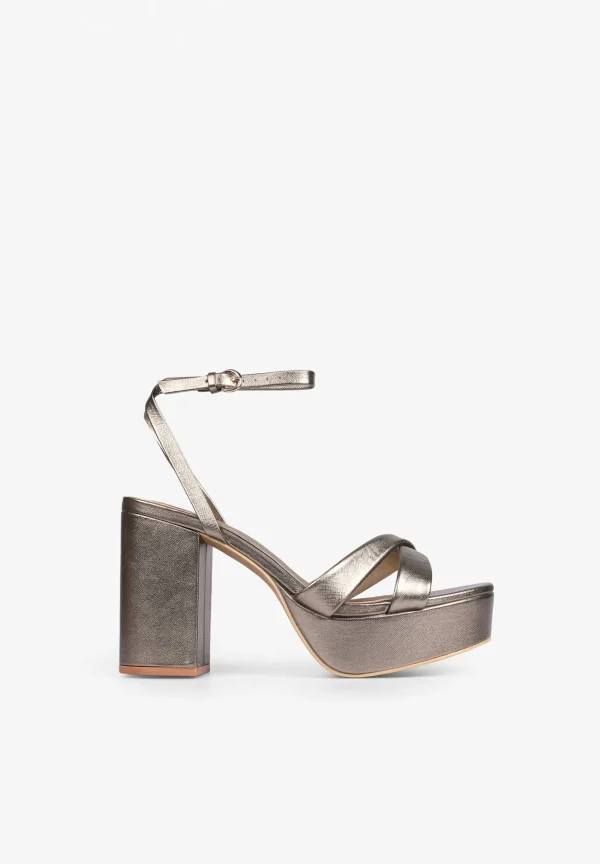 scalperscompany Sandalias Plataforma Metalizadas-Mujer La Gran Fiesta