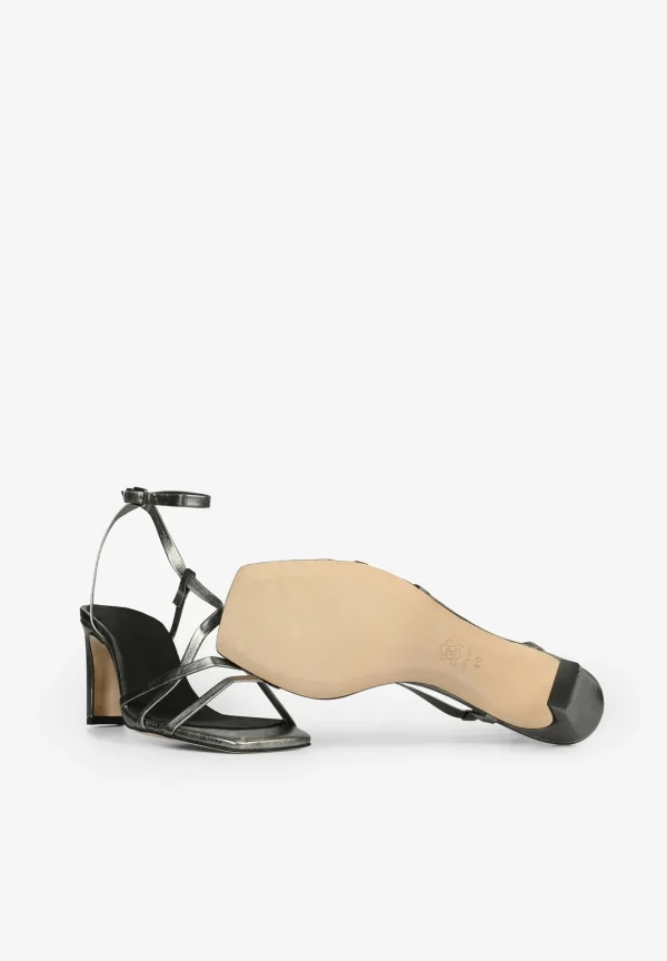 scalperscompany Sandalias Tacon Metalizadas-Mujer La Gran Fiesta