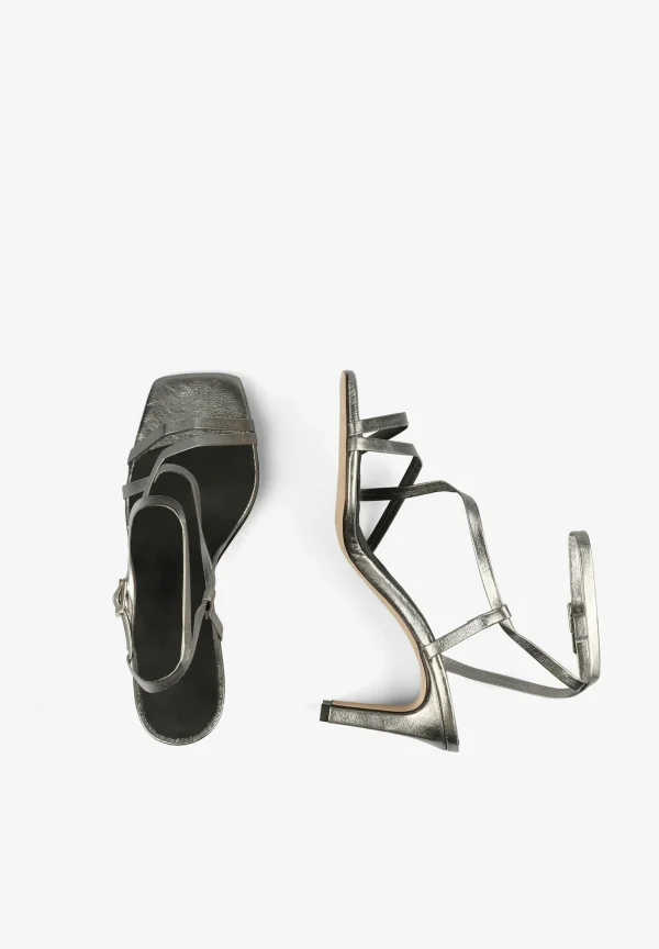 scalperscompany Sandalias Tacon Metalizadas-Mujer La Gran Fiesta