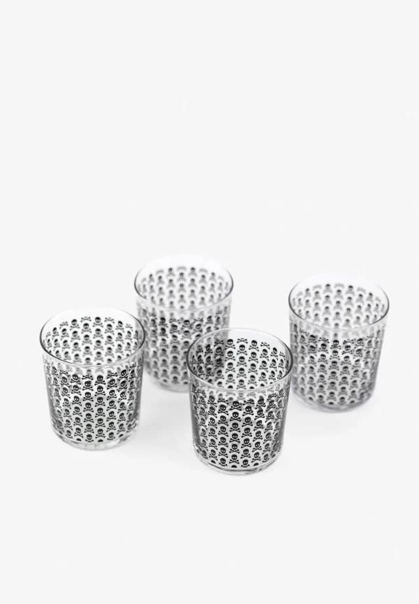 scalperscompany Set Vasos Calaveras All Over-Home Cristaleria
