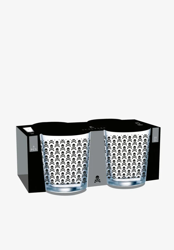 scalperscompany Set Vasos Calaveras All Over-Home Cristaleria