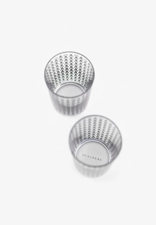 scalperscompany Set Vasos Sidra Calaveras All Over-Home Cristaleria