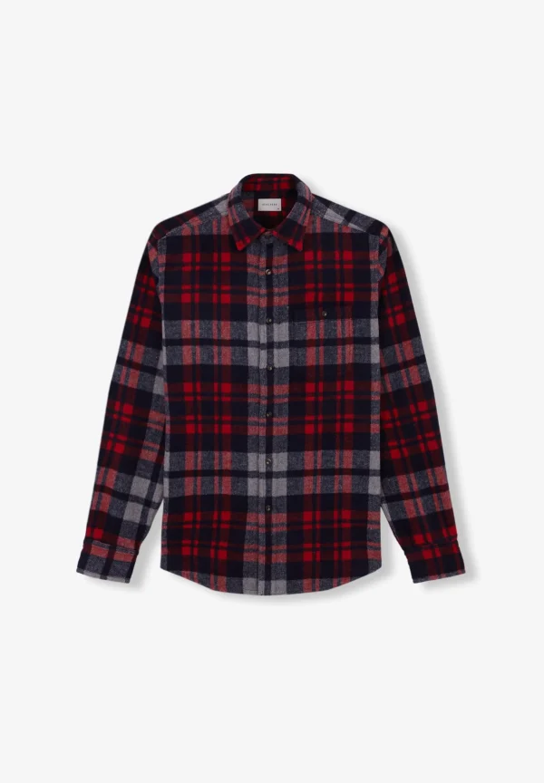 scalperscompany Sobrecamisa Cuadros Franela-Hombre Camisas