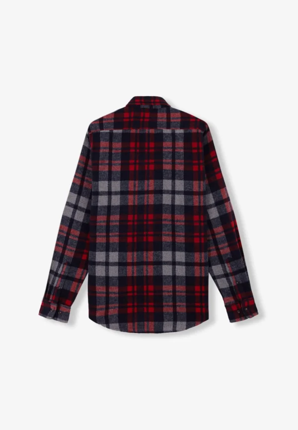 scalperscompany Sobrecamisa Cuadros Franela-Hombre Camisas