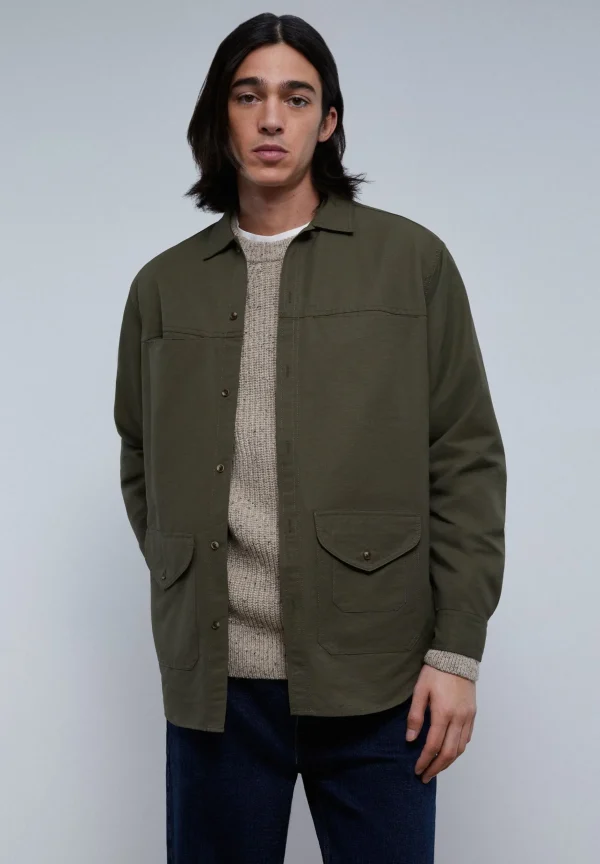 scalperscompany Sobrecamisa Premium Bolsillos-Hombre Camisas