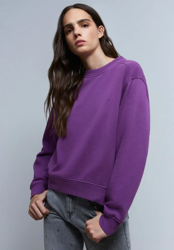 scalperscompany Sudadera Basica Calavera-Mujer Sudaderas