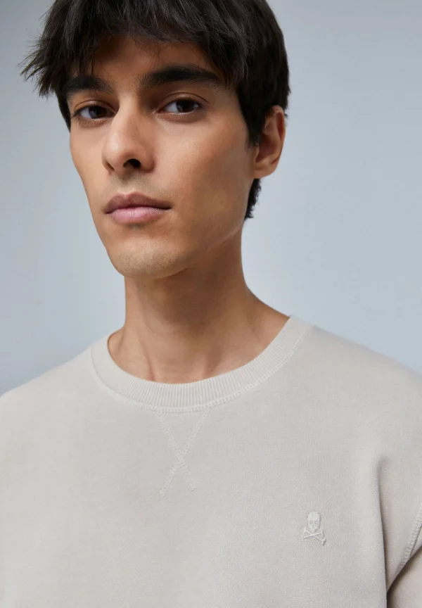 scalperscompany Sudadera Basica Calavera-Hombre Sudaderas