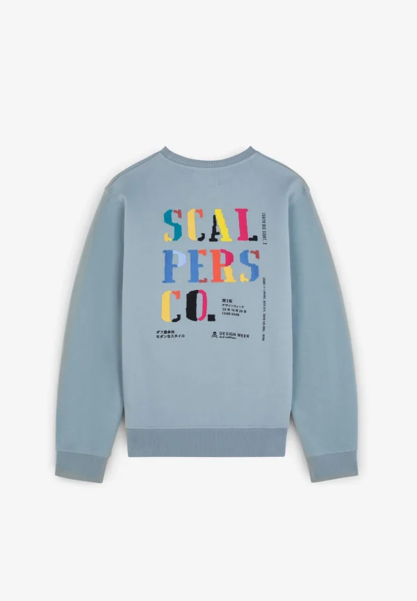 scalperscompany Sudadera Bordado Trasero-Hombre Big And Tall