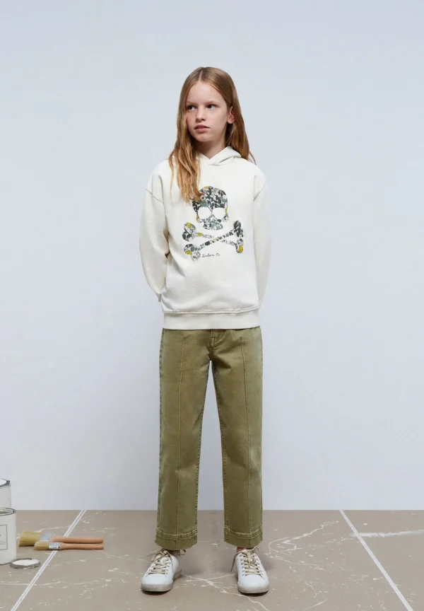 scalperscompany Sudadera Calavera Flores-Niños Sudaderas