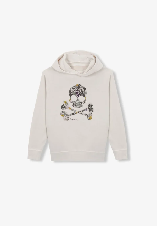 scalperscompany Sudadera Calavera Flores-Niños Sudaderas