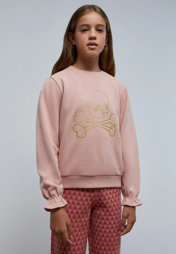 scalperscompany Sudadera Calavera Frunce-Niños Sudaderas