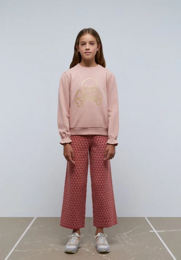 scalperscompany Sudadera Calavera Frunce-Niños Sudaderas