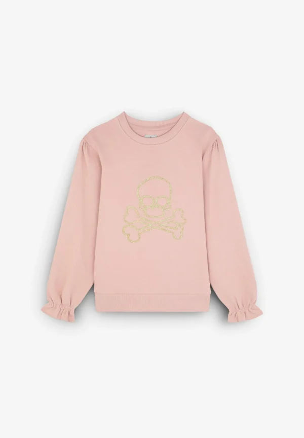 scalperscompany Sudadera Calavera Frunce-Niños Sudaderas