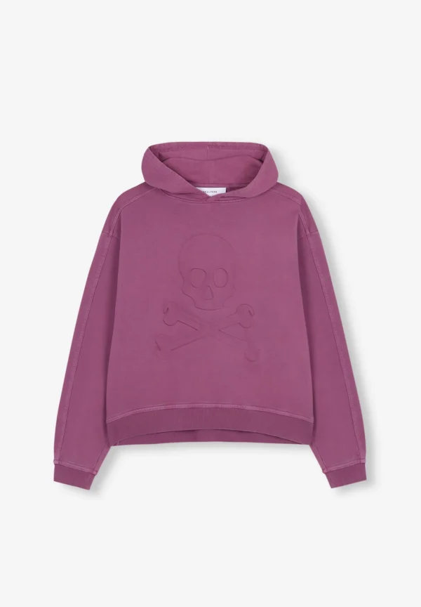 scalperscompany Sudadera Calavera Relieve Frontal-Mujer Sudaderas