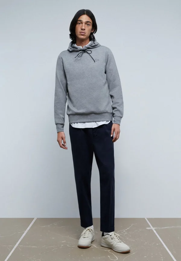 scalperscompany Sudadera Capucha Efecto Neopreno-Hombre Sudaderas