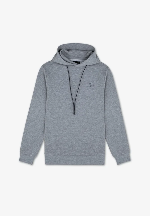 scalperscompany Sudadera Capucha Efecto Neopreno-Hombre Sudaderas