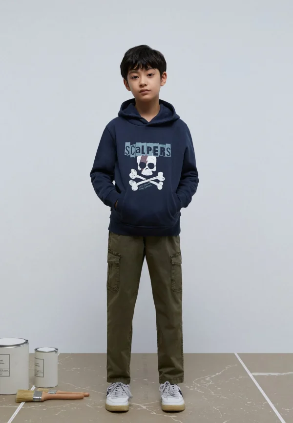 scalperscompany Sudadera Capucha Print Calavera-Niños Sudaderas