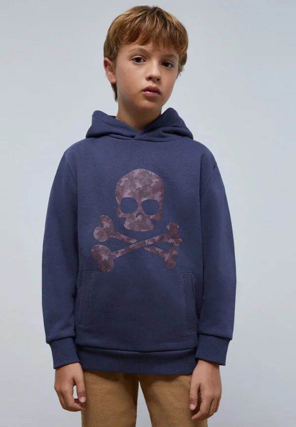 scalperscompany Sudadera Capucha Print Calavera-Niños Sudaderas