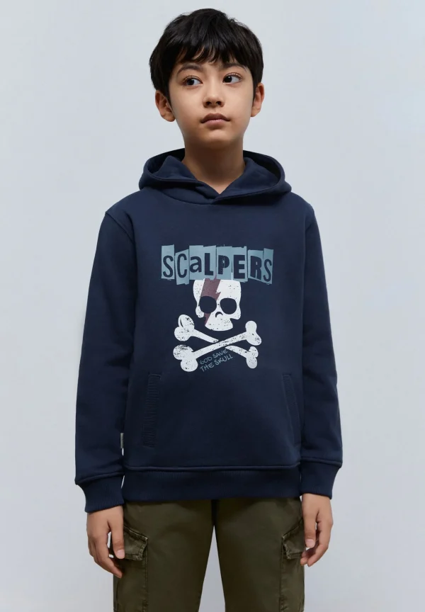 scalperscompany Sudadera Capucha Print Calavera-Niños Sudaderas