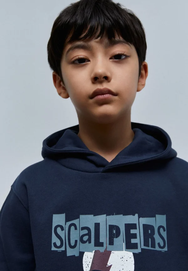 scalperscompany Sudadera Capucha Print Calavera-Niños Sudaderas