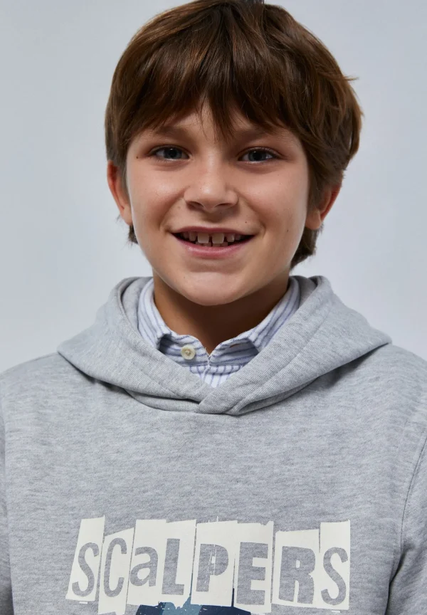 scalperscompany Sudadera Capucha Print Calavera-Niños Sudaderas