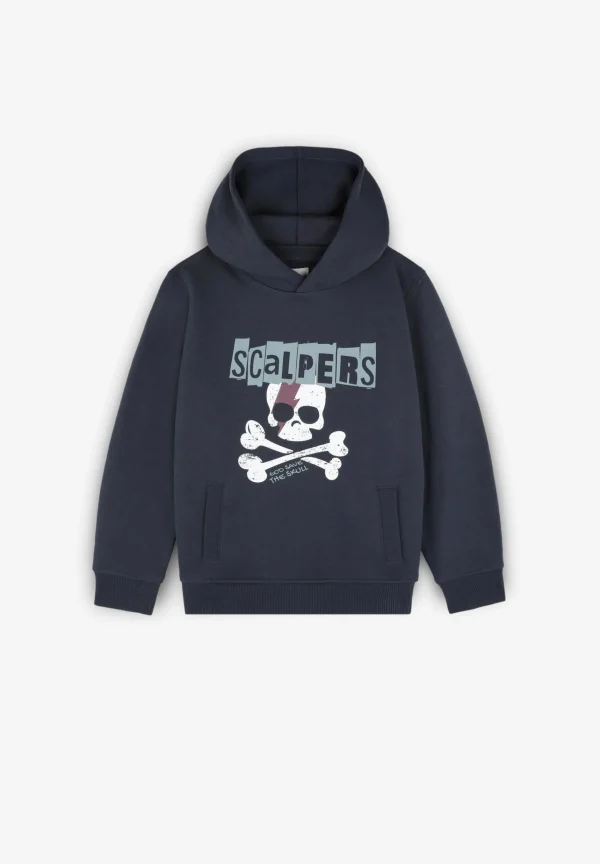 scalperscompany Sudadera Capucha Print Calavera-Niños Sudaderas