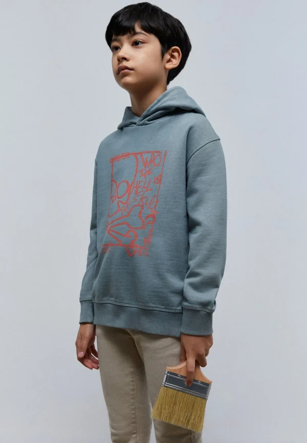 scalperscompany Sudadera Capucha Print Frontal-Niños Sudaderas
