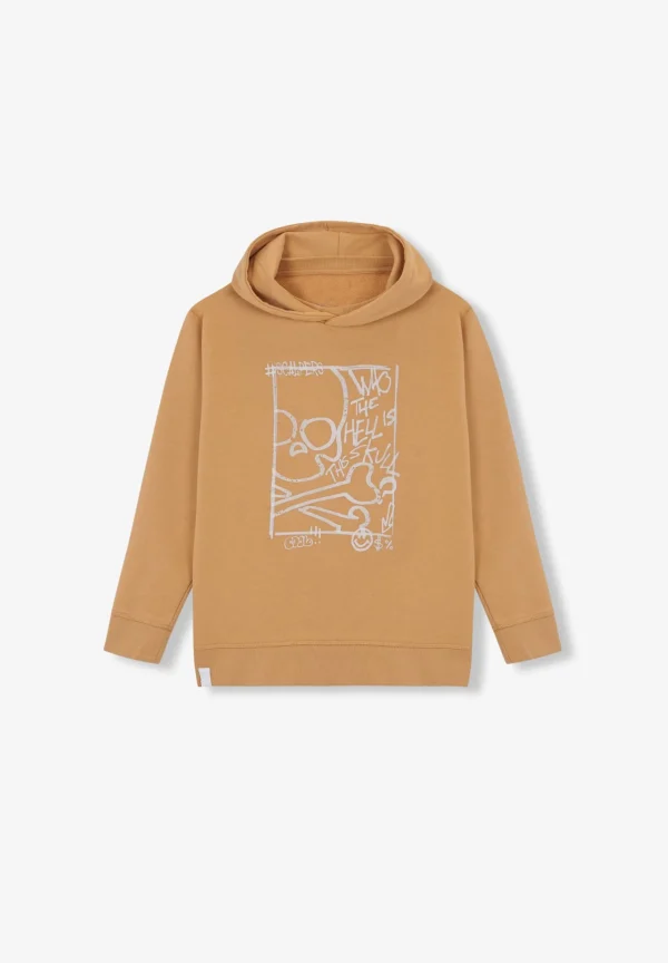 scalperscompany Sudadera Capucha Print Frontal-Niños Sudaderas