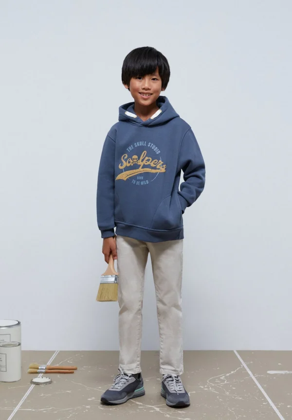 scalperscompany Sudadera Capucha Print Relieve-Niños Sudaderas