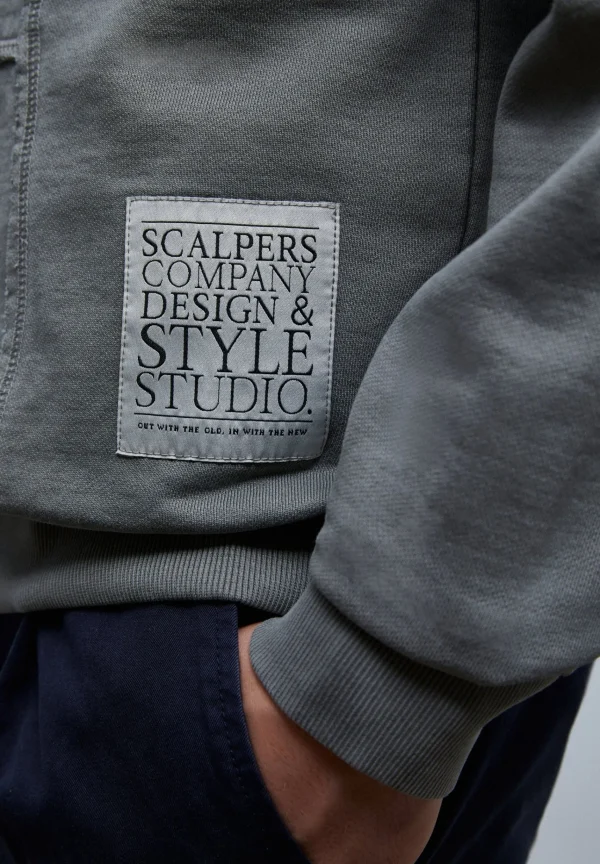 scalperscompany Sudadera Cortes Etiqueta-Hombre Sudaderas