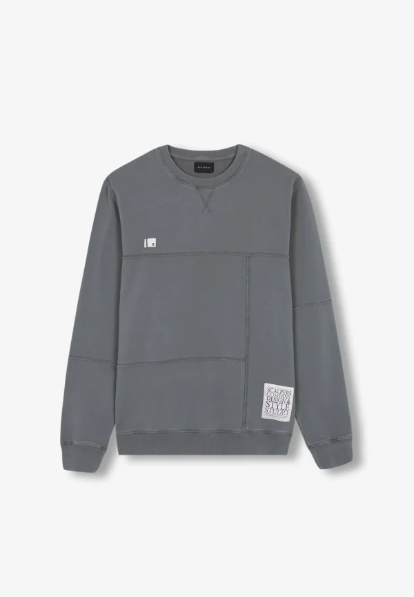 scalperscompany Sudadera Cortes Etiqueta-Hombre Sudaderas