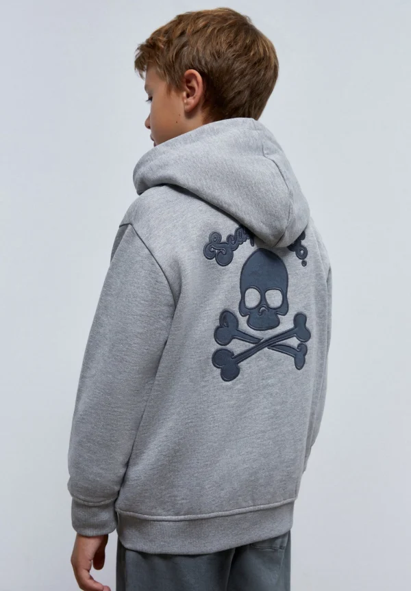 scalperscompany Sudadera Cremallera Parche Trasero-Niños Sudaderas