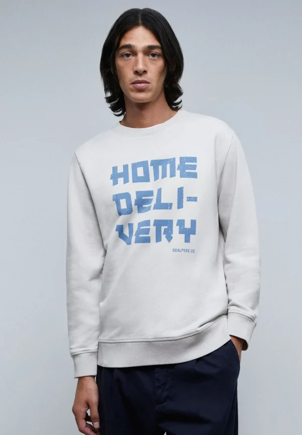 scalperscompany Sudadera Detalle Cuello-Hombre Sudaderas