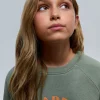 scalperscompany Sudadera Flocado Calavera Bordada-Niños Sudaderas
