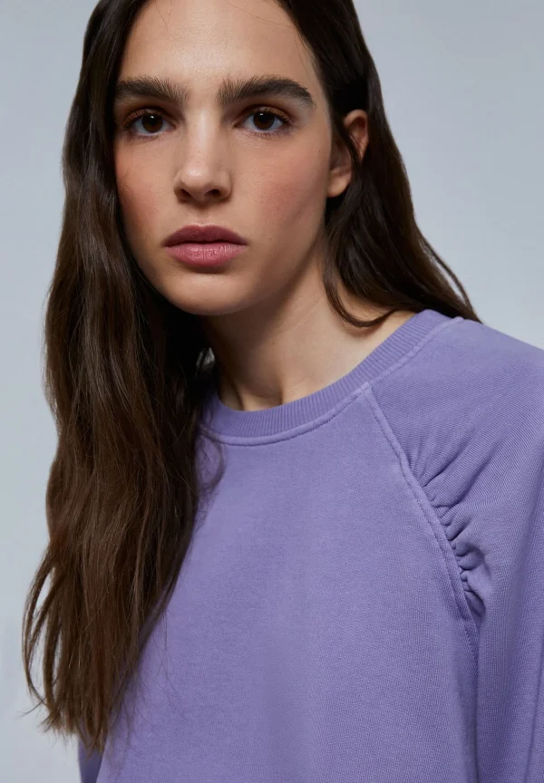 scalperscompany Sudadera Frunce Manga-Mujer Sudaderas