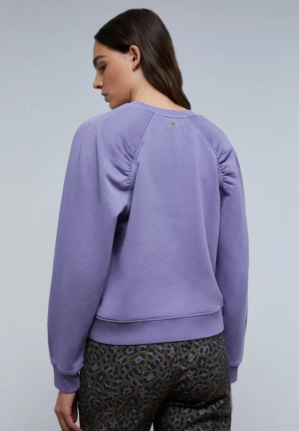 scalperscompany Sudadera Frunce Manga-Mujer Sudaderas