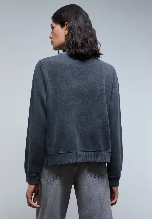 scalperscompany Sudadera Lavada Logo Glitter-Mujer Sudaderas