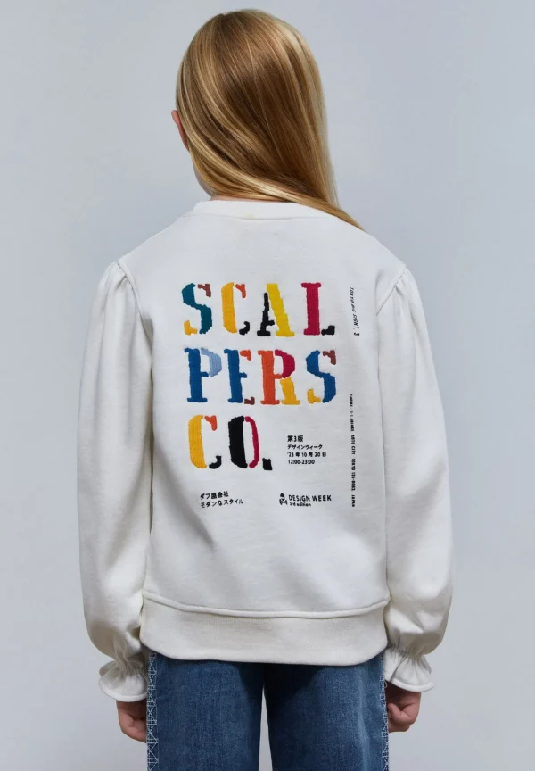 scalperscompany Sudadera Logo Bordado Trasero-Niños Sudaderas