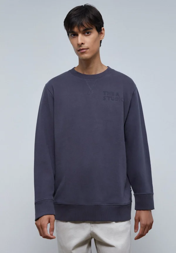 scalperscompany Sudadera Logo Flocado-Hombre Sudaderas