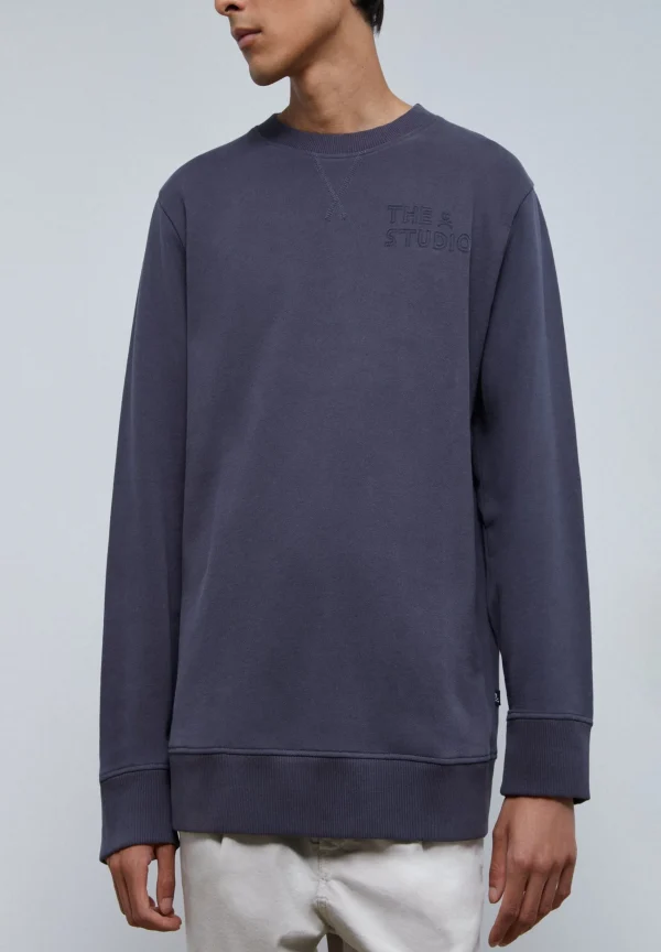 scalperscompany Sudadera Logo Flocado-Hombre Sudaderas