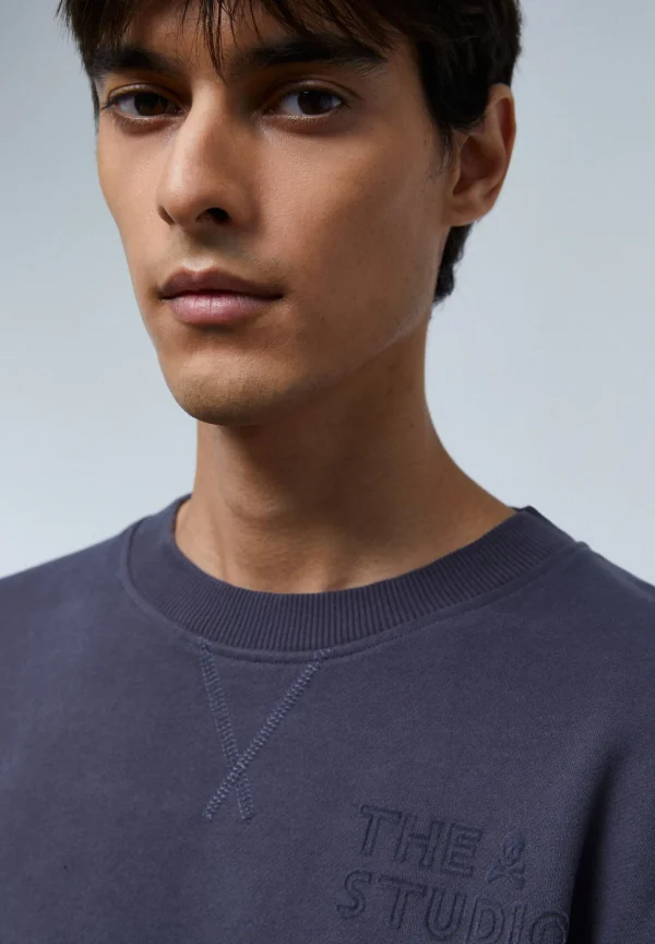scalperscompany Sudadera Logo Flocado-Hombre Sudaderas