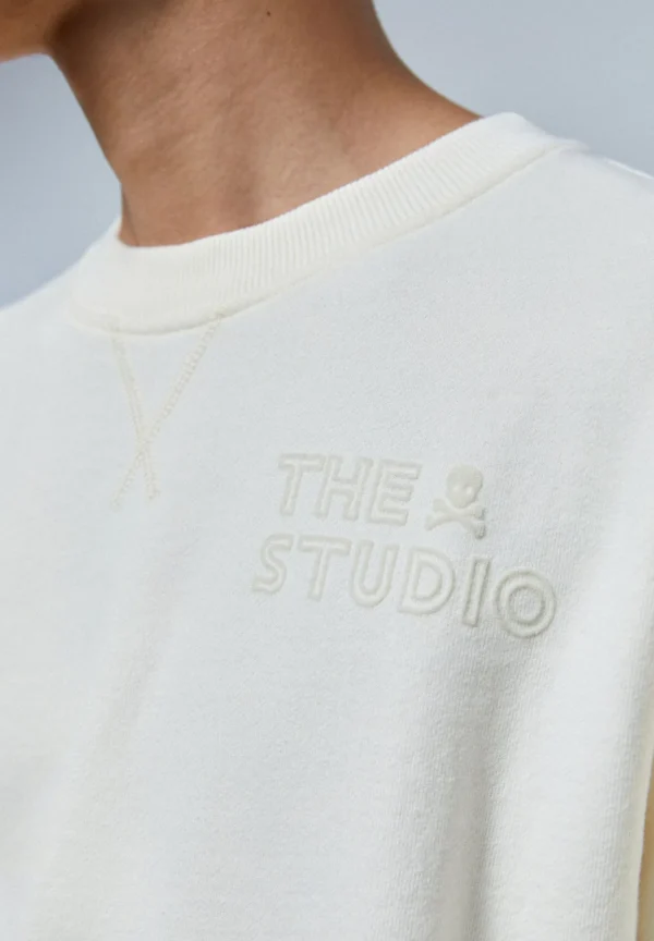 scalperscompany Sudadera Logo Flocado-Hombre Sudaderas
